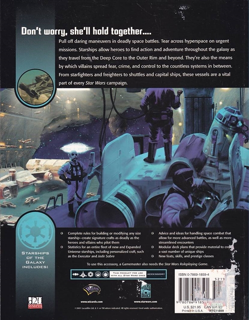 Star Wars D20 - Starships of the Galaxy (B-Grade) (Genbrug) 